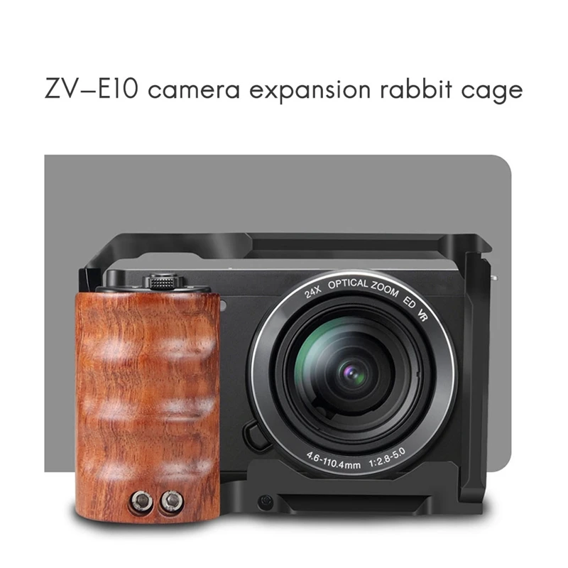 Best-Camera Cage Rig Quick Release Plate Stabilizer Rig Protective For Sony ZVE10 DSLR Camera Video Shooting