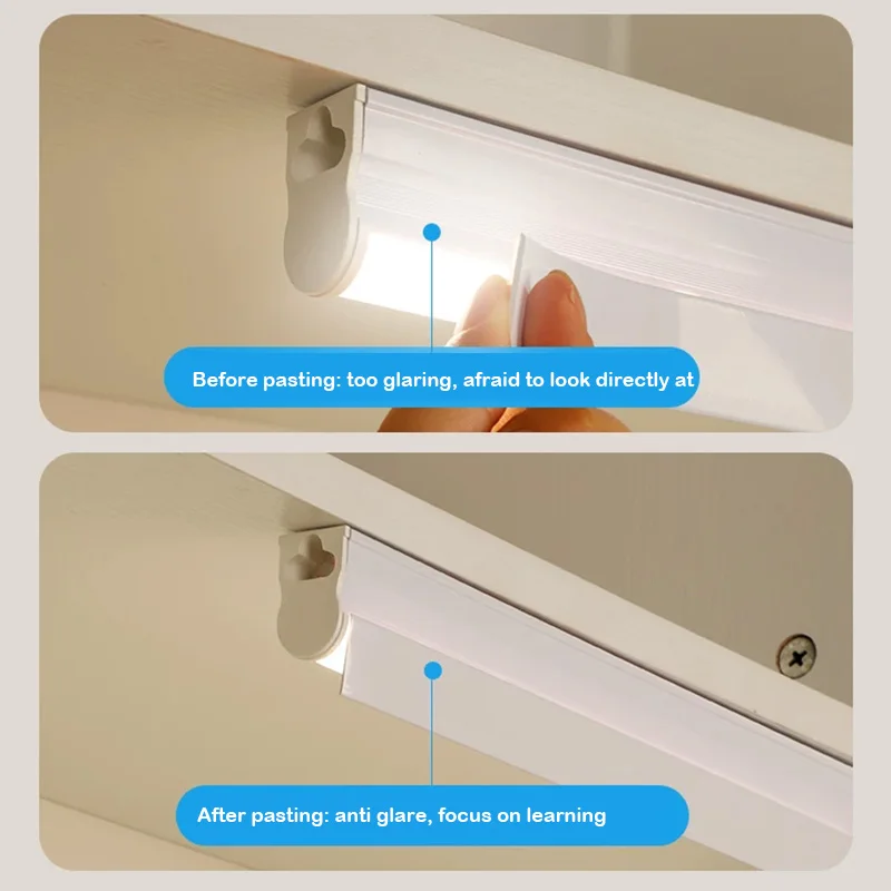 T5 Light Strip Light Shading Bar Desk Lamp Reading Light Anti Glare Blocking Board Display Screen Lamp Light Shading Cover