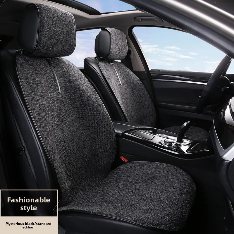 

Universal High Quality Linen Luxury Car Seat Cover Four Season Auto Flax Breathable Anti-Slip Covers for SUV Car Seat Protection