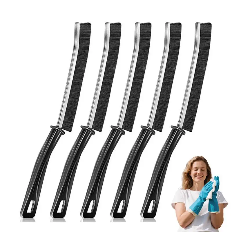 Hard Bristle Crevice Cleaner Brush, Precision Gap Cleaning Tool for Bathroom, Window Tracks, Toilet Corners, Household Deep Clean Brush