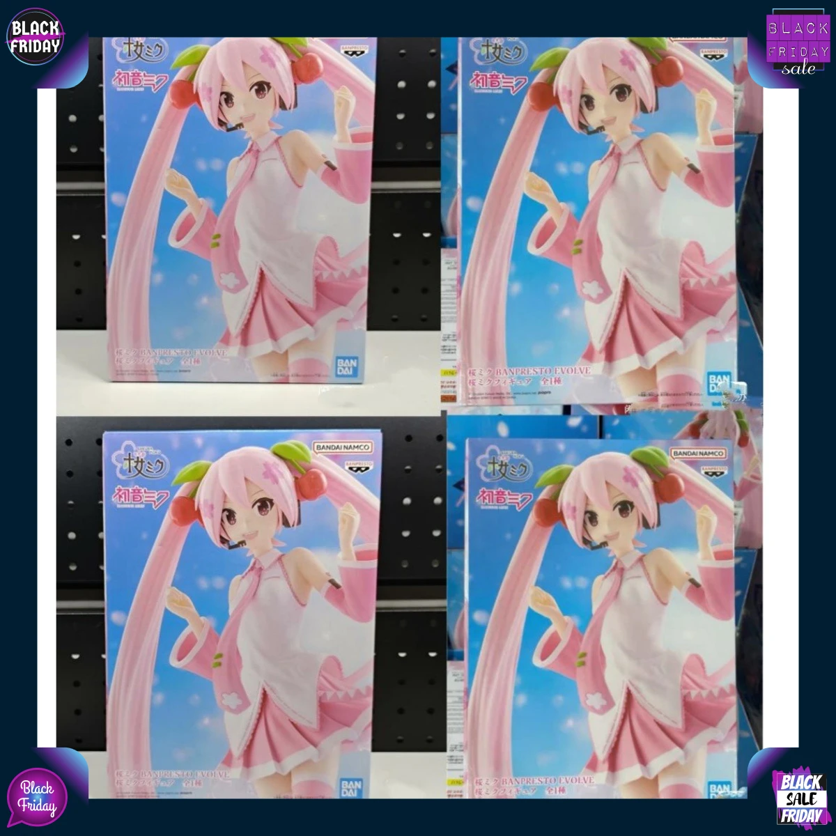 Version japonaise. Banpresto EVOLVE Sakura Miku Hatsune Miku Anime Prize Figure Modèle de collection de bureau Cadeau d'anniversaire