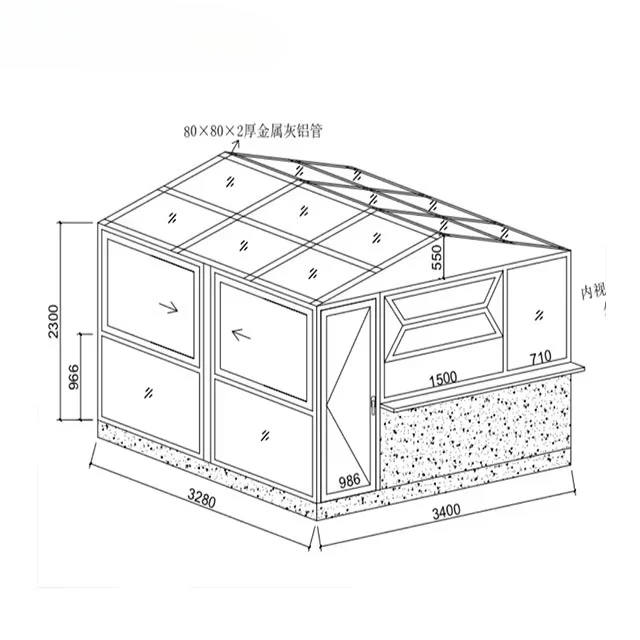 Solarium زجاجي من الألومنيوم لغرفة الشمس، سقف مقاوم للماء، تطبيق فيلا خارجية، Solarium تجاري، غرفة نوم من الألومنيوم في الهواء الطلق #2