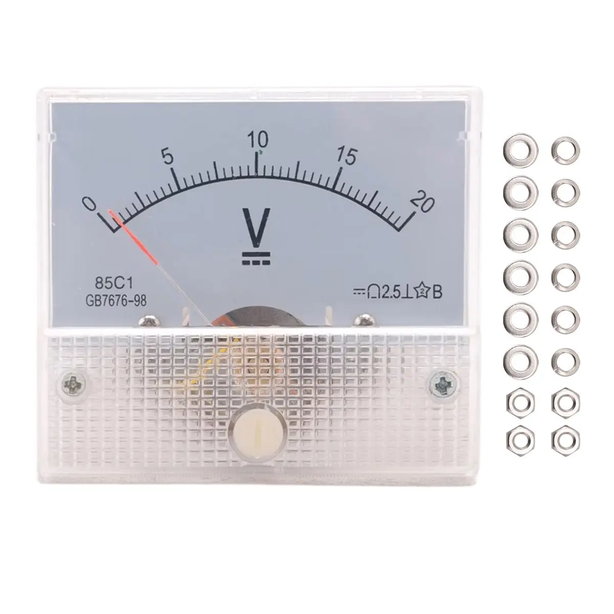 T35C DC 0~20V 85C1-V Class 2.5 Voltmeter Analog Volt Panel Meter