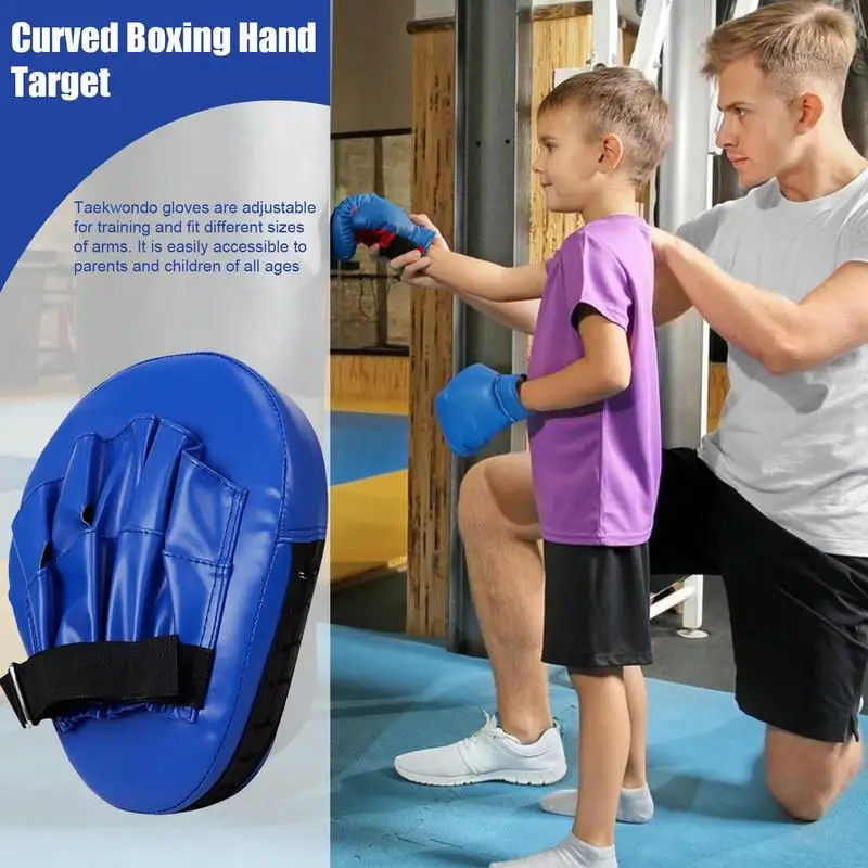 Boxing Pads Curved Punching Mitts Training Hand Target Gloves Training Focus Pads for Kickboxing Karate Muay Thai Kick Sparring