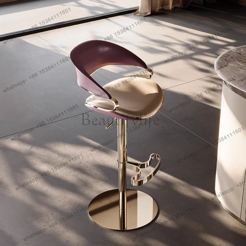 LJY Accent Make Up Bar Chairs Counter Restaurant Minimalist Computer Barstools Relaxing Ergonomic Bancos De Bar Trendy Furniture
