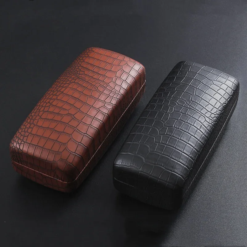 Leather Crocodile Patterned Pipe Box, Portable Tobacco Box Storage Box, Pressure Resistant Gift Box Box, Accessories Pipe Bag