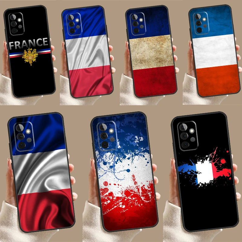 France National Flag Case For Samsung Galaxy A52 A32 A12 A14 A34 A54 A51 A71 A53 A33 A13 A15 A25 A35 A55 Cover