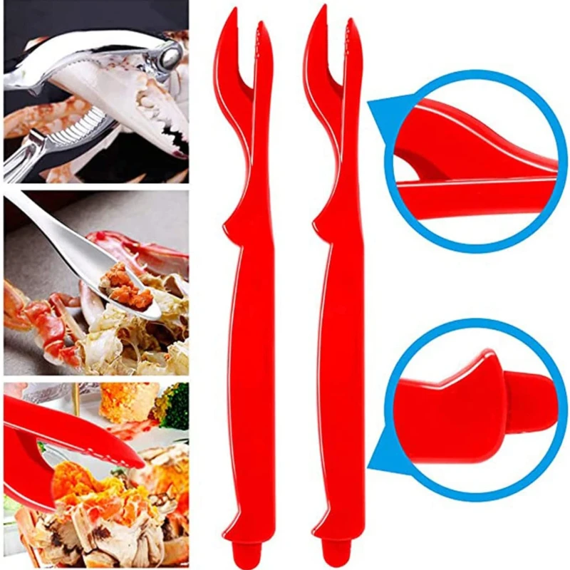 Camping Equipment 19Pcs Seafood Tools Set High Quality Crab Lobster Nut Fork Seafood Needle Seafood Scissors Camping Gear