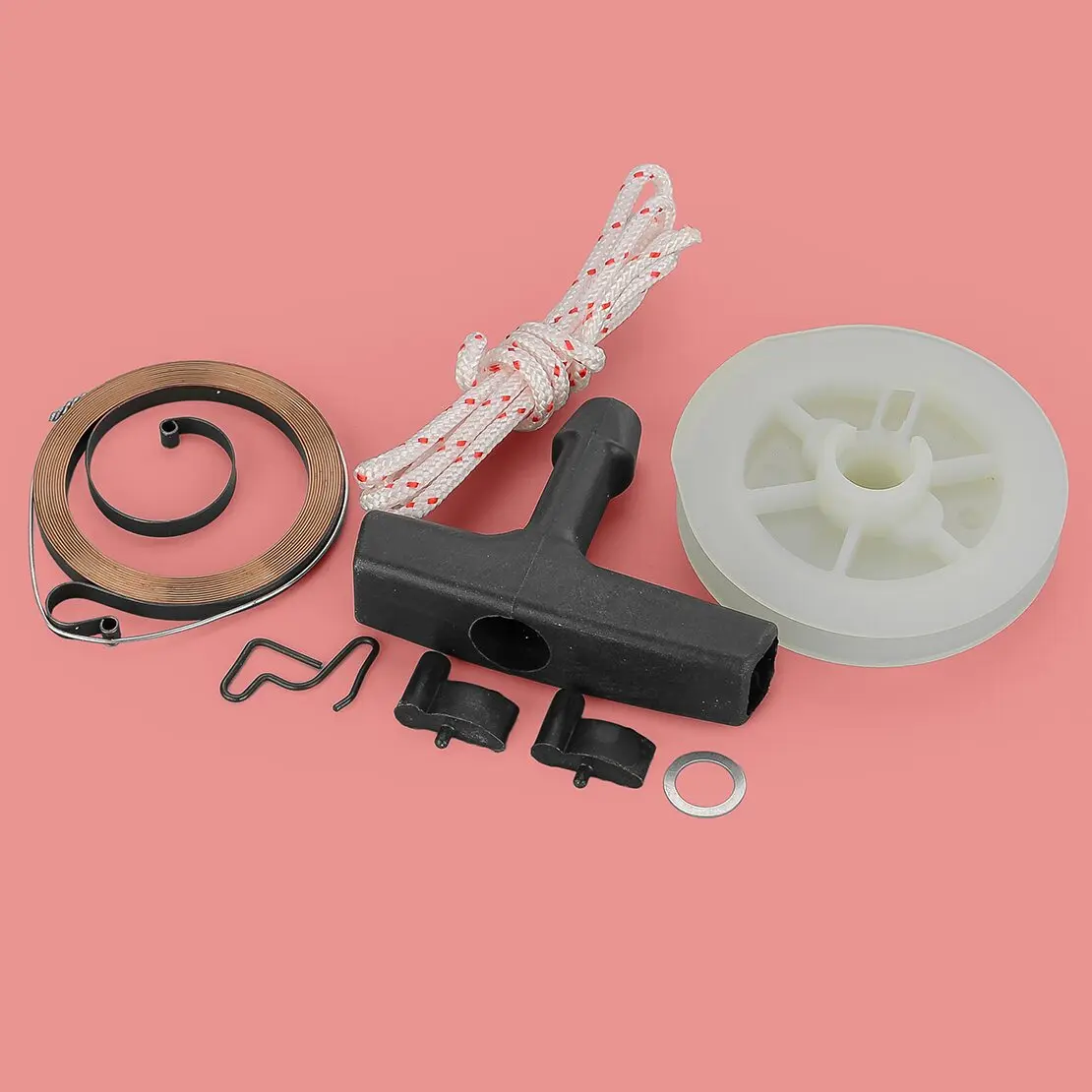 Recoil Starter Pull Rope Spring Handle Grip Pawl E-clip Rotor Pulley O Ring Gasket Kit Fit For Stihl 029 039 MS290 MS390 New
