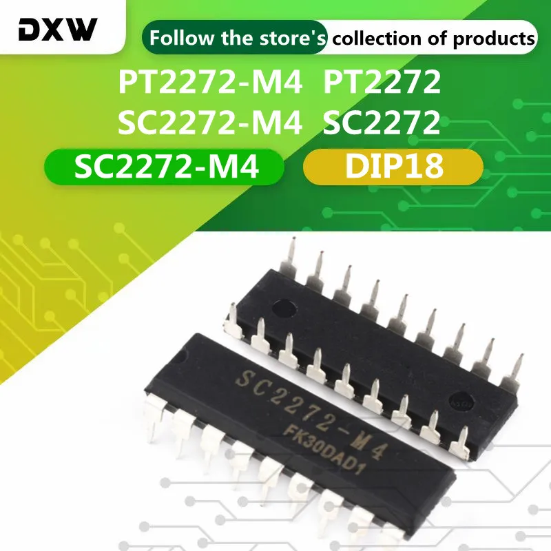 10PCS/Lot  PT2272-M4  PT2272  2272-M4 SC2272-M4 SC2272  DIP18