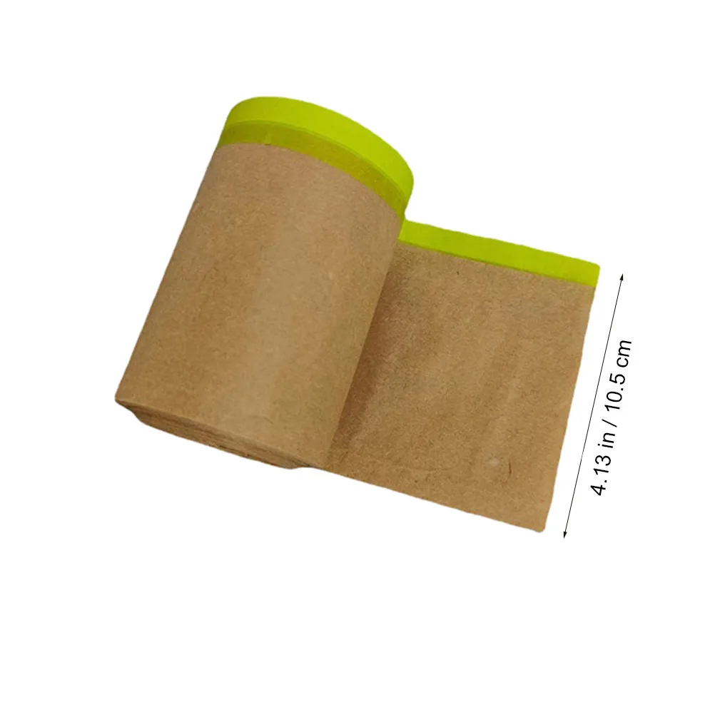 2 Rolls Paint Masking Paper Kraft Heavy Duty for Car Furniture Protection Covering Tape Flexible Size Cut Home Decoration