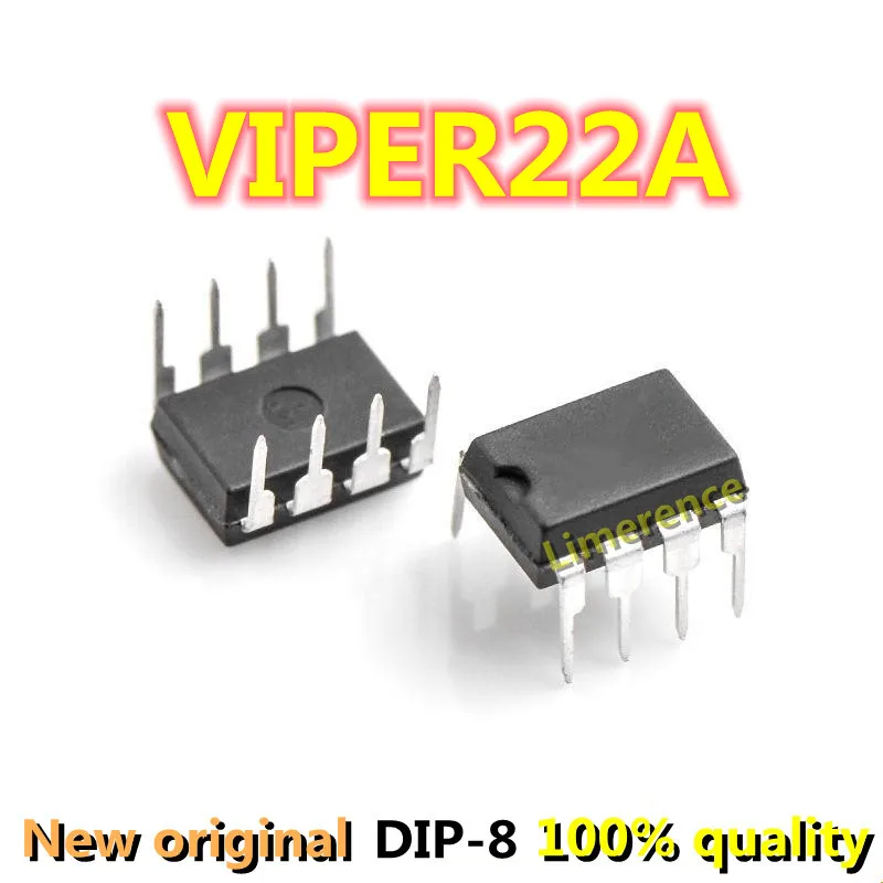 10PCS VIPER22A DIP8 VIPER22 VIPer22A DIP-8 new and original IC Chipset-