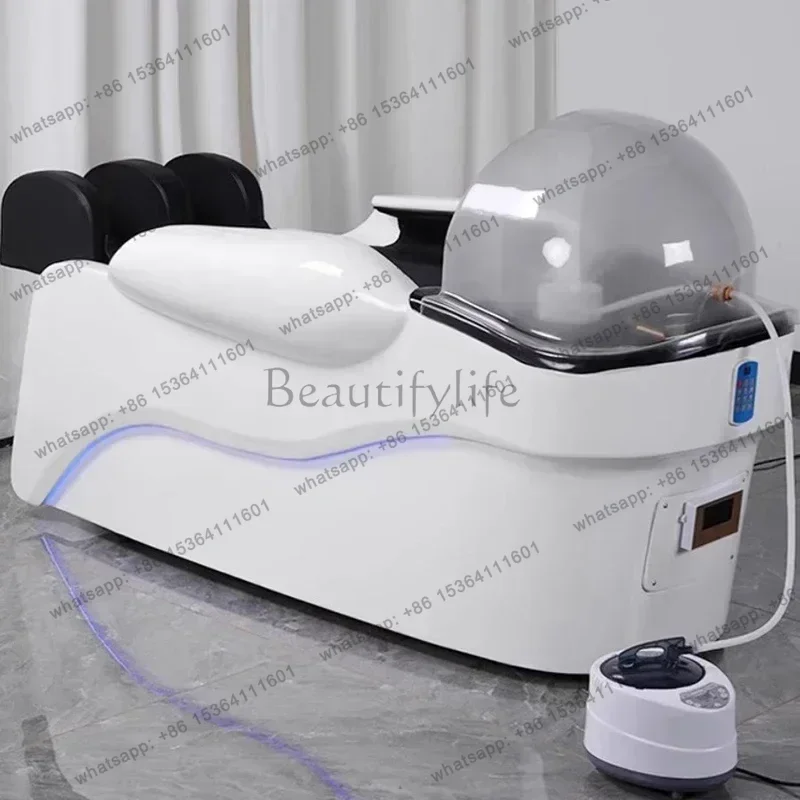 LSElectric Massage Shampoo Chairs Barber Shop Head Spa Hair Shower Ergonomics Shampoo Chairs Salon Furniture Cama De Champu FYSB