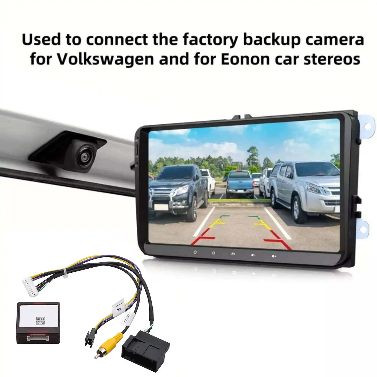A501 RearView Backup Camera Decoder Box Kit For Volkswagen For VW For Eonon Car Radio