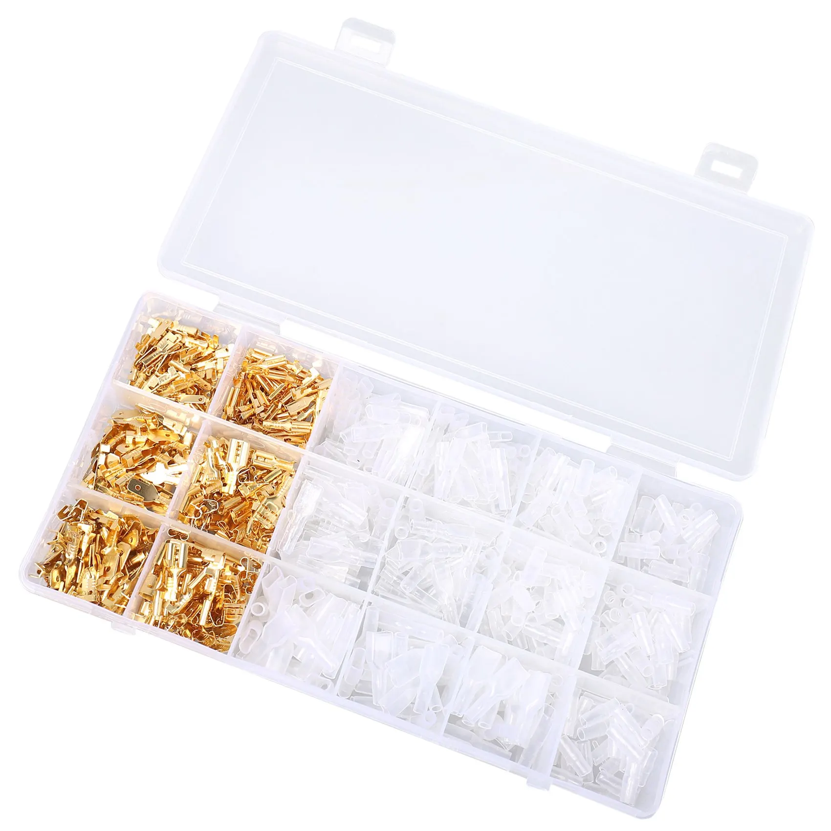 

Набор из 300 шт. штекерных и гнездовых соединителей, изолированные разъемы с фотоэлементами (2,8 мм, 4,8 мм, 6,3 мм)