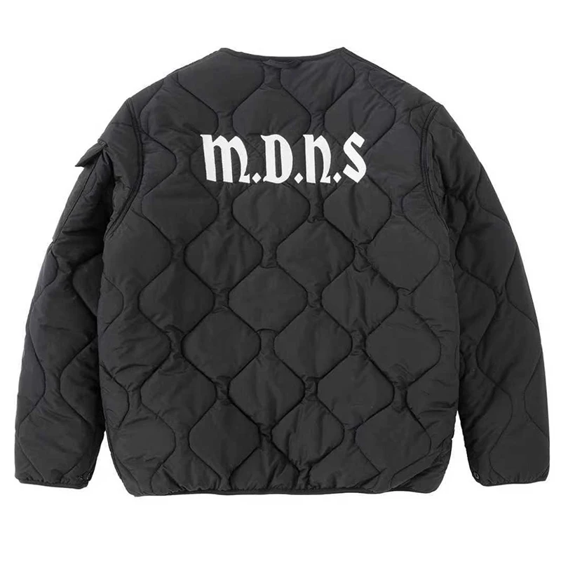 Japanese-streetwear Madness Cotton-padded Jacket High Quality Casual Logo Letter Print MDNS Coat Stock