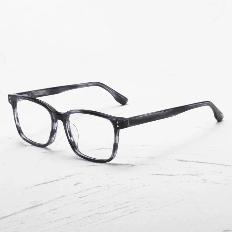 NN117 Classic Hand-made Glasses Frame Men Women Trendy Design Spectacle Eyewear can Fits Myopia/Hyperopia Lenses