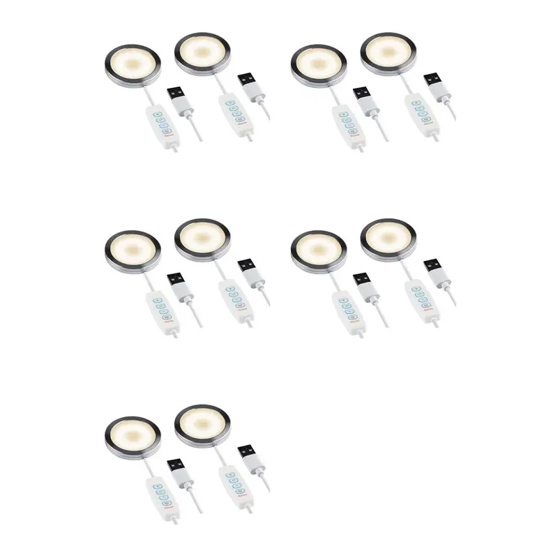 

【ALLOWANCE】10 комплектов светодиодных ламп для 3D-принтера, для A1/A1mini/P1S/P1P/X1C светодиодный светильник 5 В с питанием от USB, 3 цветовых температур