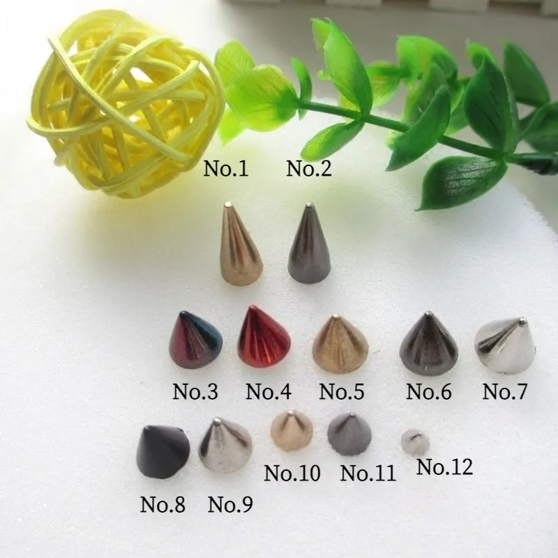 Cone Spikes Rivets Bags Shoes Leather Craft Handcraft DIY Sewing Supplies Clothing Accessories Sharp Rivet