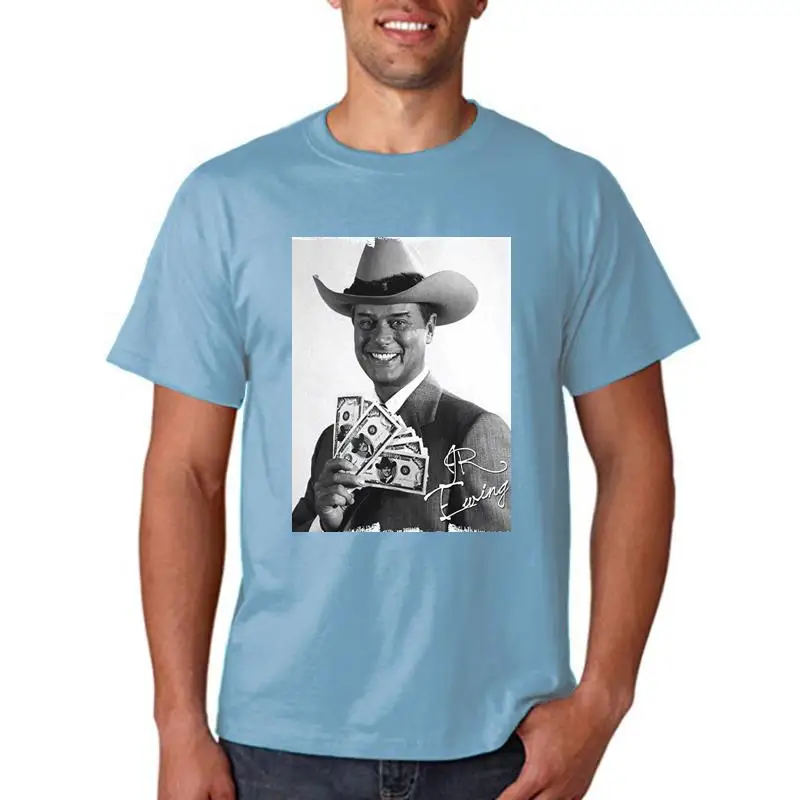 Summer Short Sleeves Cotton Fashion Jr Ewing  :  T-shirt Picture Celebrity 7015246