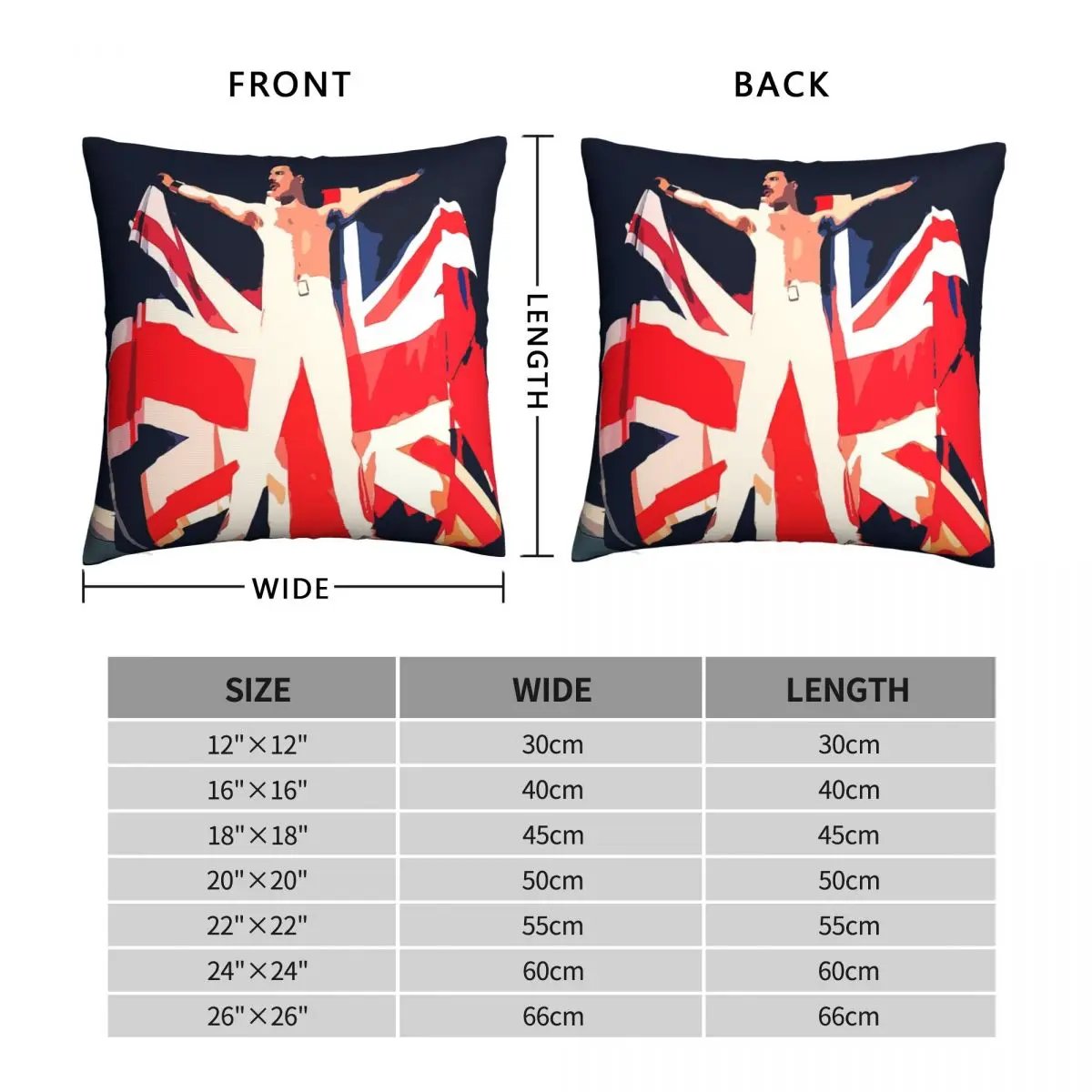 British Freddy Pillowcase Polyester Linen Velvet Pattern Zip Decor Throw Pillow Case Bed Cushion Cover