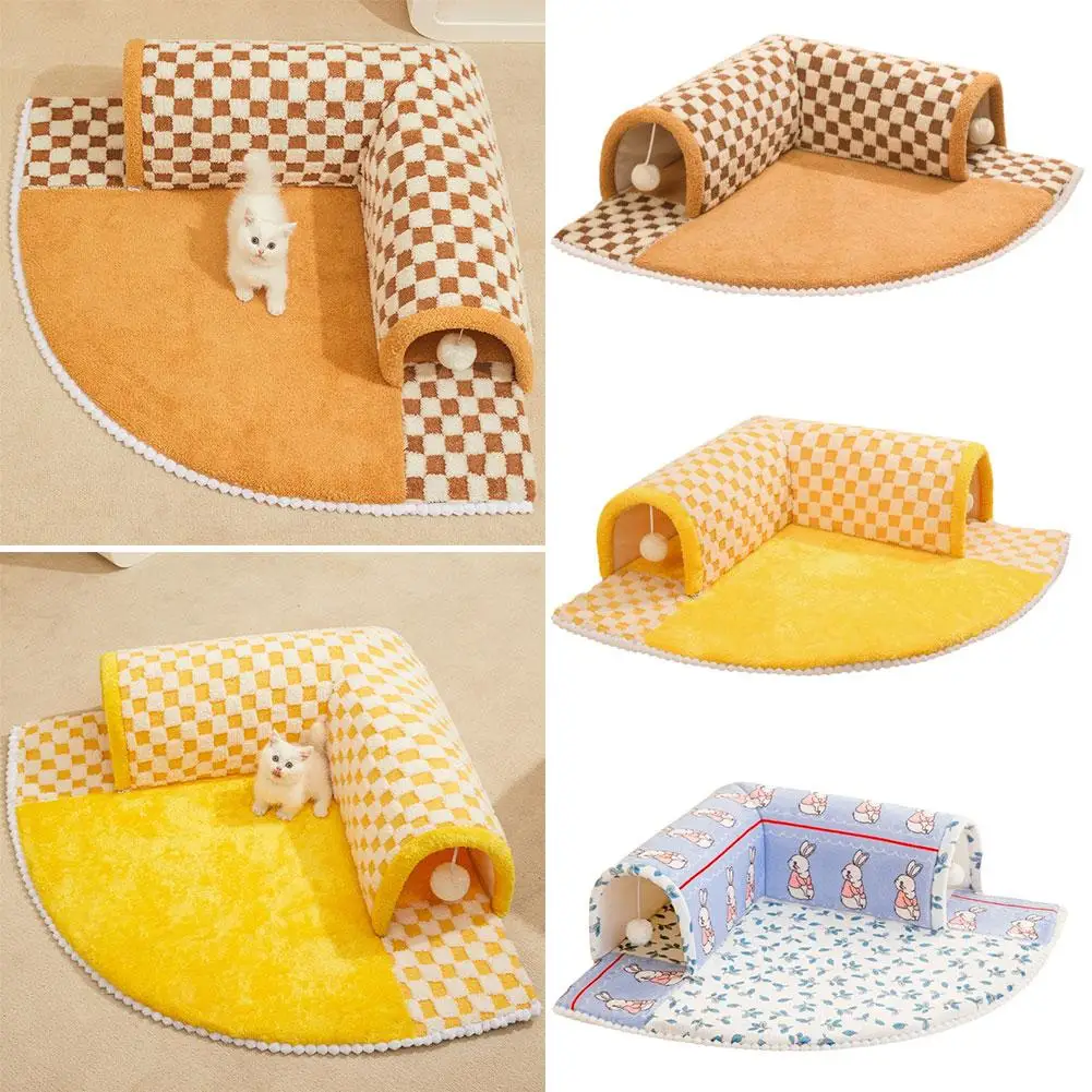 

Tunnel Winter Pet Bed Warm Hole Toy Props Shelter Ball Tunnel With Toy House Nest Training Bed Sle Q9v4