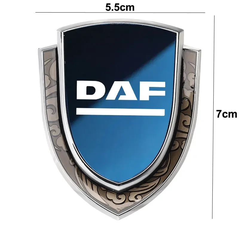 Car body 3D metal auto accsesories Car Styling Logo Badge Body Window Sticker For DAF XF 95 105 CF LF VAN view 4