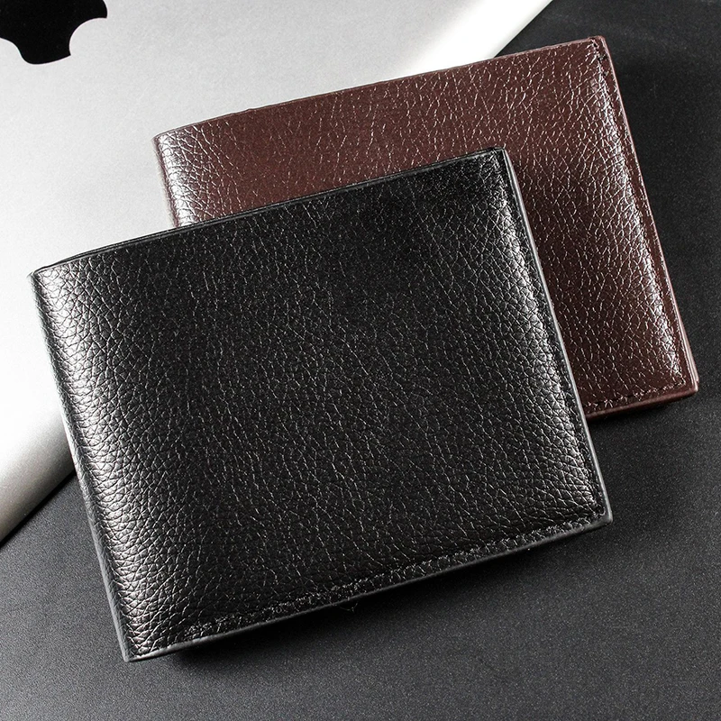 Fashion New Retro Men Leather Wallets Small Money Purses Design Dollar Price Top Men Thin Wallet With Coin Bag Zipper