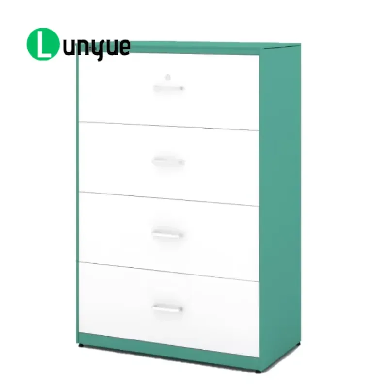 Metal Lateral Steel Filing Cabinet 2 Drawer Office Storage Organizer Heavy Duty Lockable File Folder Cabinet for Home