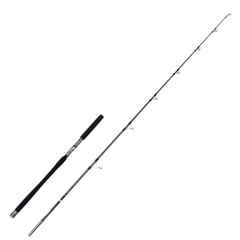 

2.4m TUNA Popping Rod Fishing Boat Rod Pole Fishing Carbon Rod With Big Drag Power 25Kg