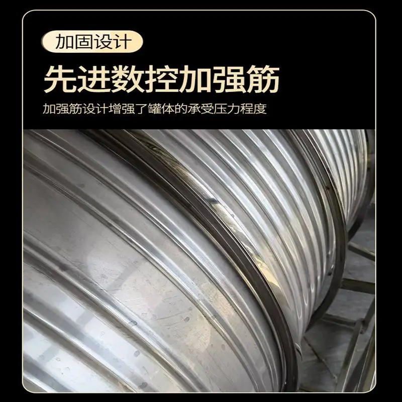 Bath horizontal stainless steel water tank household 304 food grade thickened tower storage tank roof