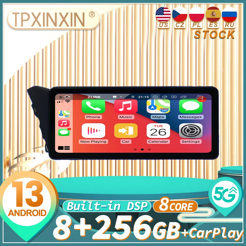 12.3 inch Android Carplay For Hyundai Elantra 2021 2022 2023 Car Radio Automotive Multimedia Player GPS Navigation Head Unit