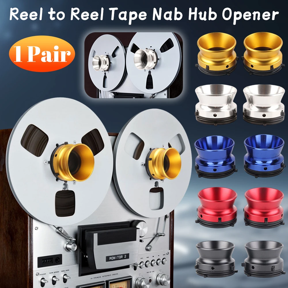 1Pair NAB Hub Adapters Polished Aluminum Alloy 10 Inch Opener Reel To Reel Tape Nab Hub Adapter for Studer ReVox Akai Teac