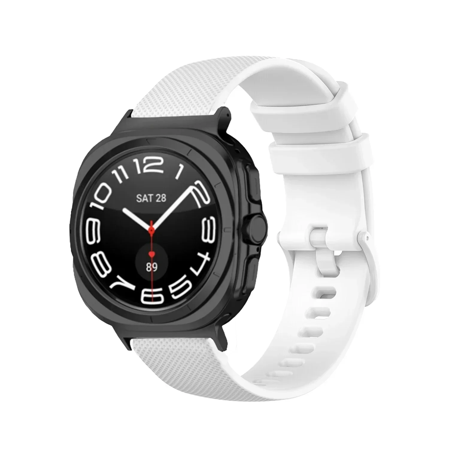 Silicone Strap For Samsung Galaxy Watch Ultra 47mm Comfortable Textured Bracelet Wristband For Galaxy Watch 7 Ultra 47mm Correa image 3