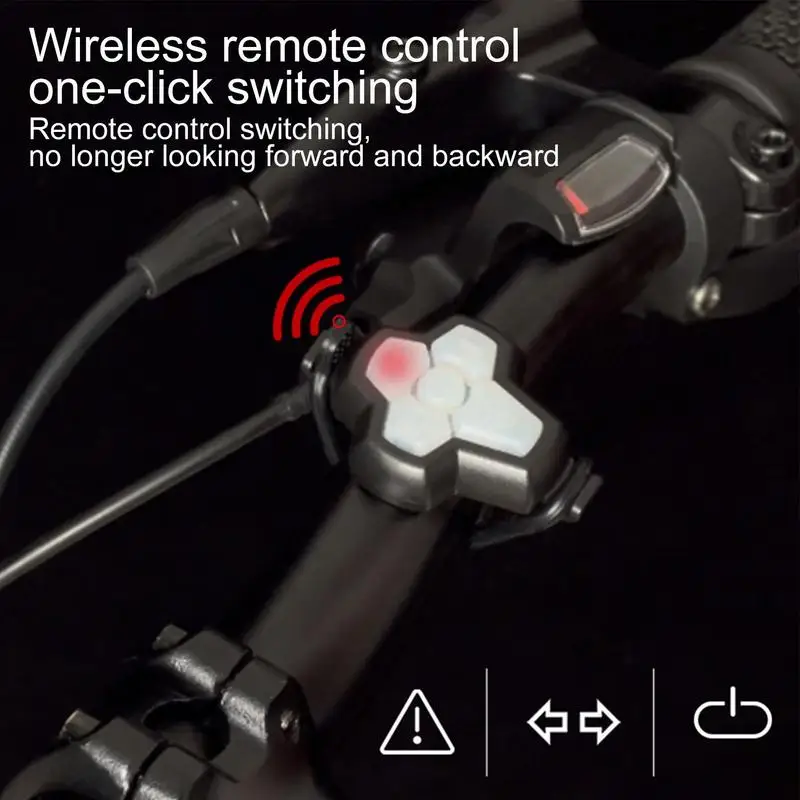 Control remoto inalámbrico para bicicleta eléctrica, 5 modos de luz trasera, accesorios de seguridad para ciclismo