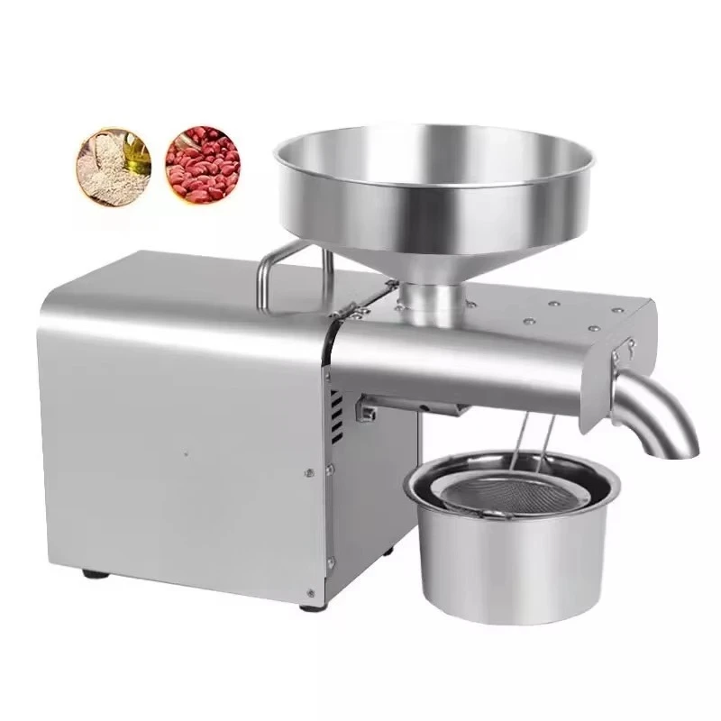 

Popular small electric oil press peanut soybean sesame sunflower household automatic oil press