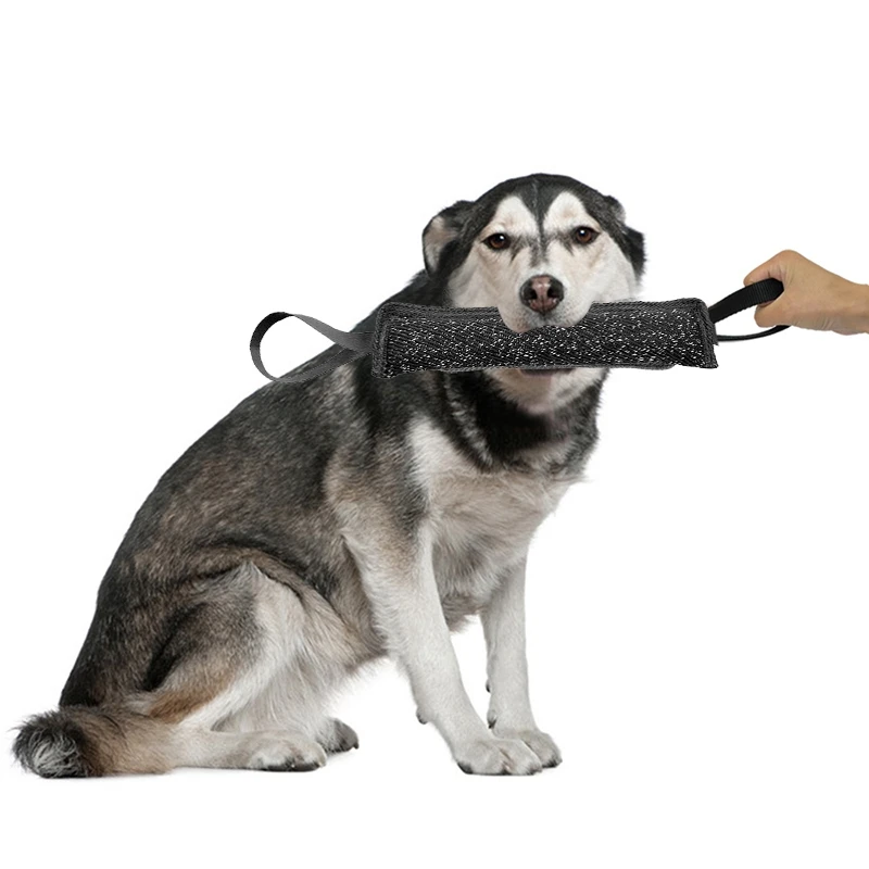 

2 Handles Pet Training Bite Tug Toys Young Dog Chewing Arm Sleeve-A51M