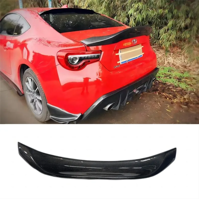 LEG Style Carbon Fiber Car Rear Wing Trunk Lip Spoilers For Subaru BRZ For TOYOTA GT86 2012 2013 2014 2015