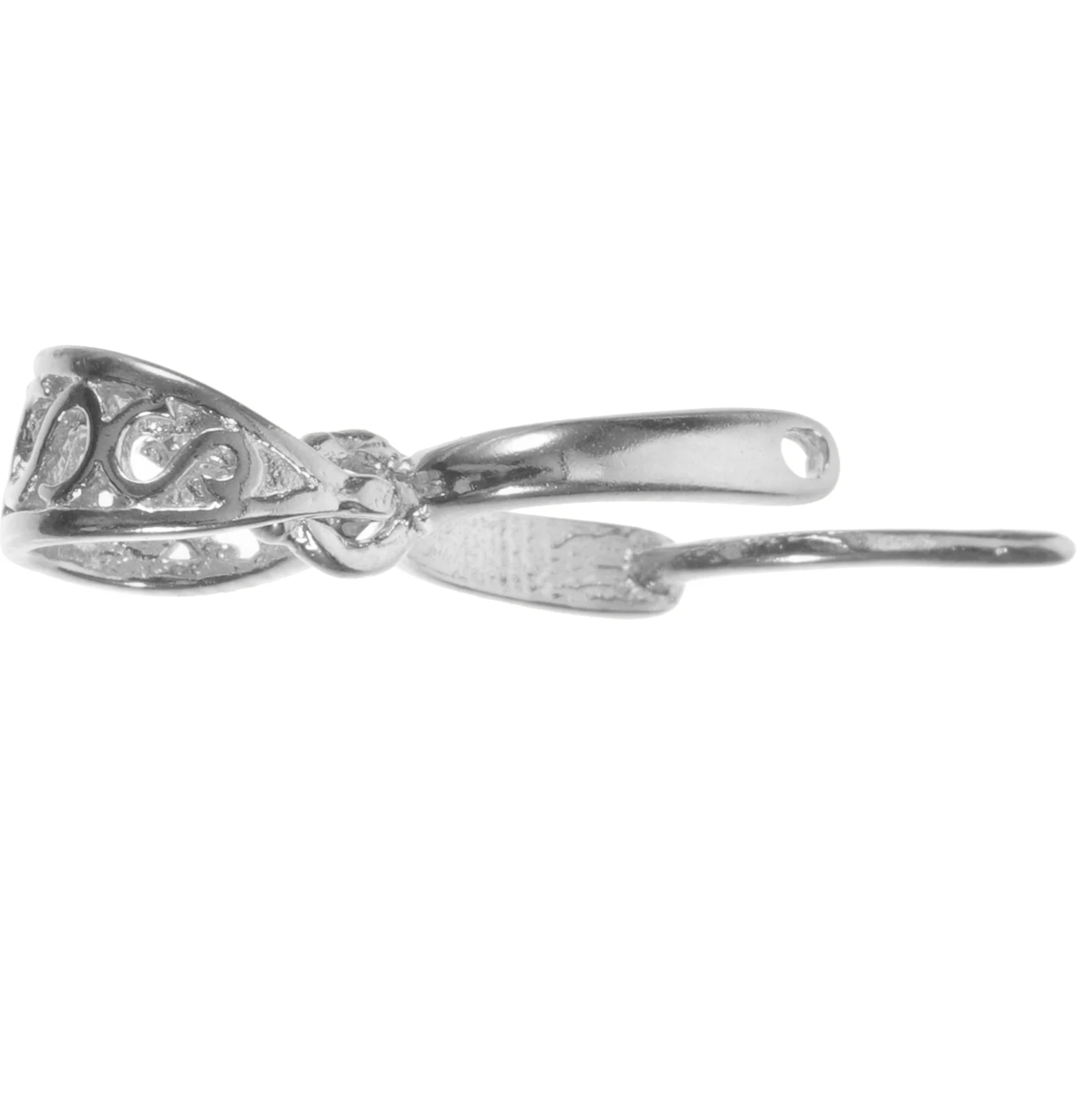 

Silver Clip Clasp Charm Holder Necklace Pendant Pinch Bails Jewelry Making Hook Clasps S925 DIY Toggle Clasp Silver Accessories