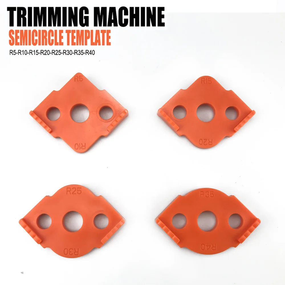 Carpintaria Router Canto Raio Modelos Jig R5 a R40 Roteamento Curvo Cantos Fresamento Radiano Circular Alta Dureza ABS Ferramenta