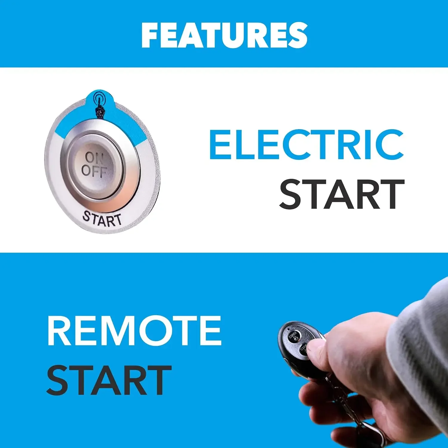 [XMSJ-مخزون محدود، اشتر الآن! ]PG5000BiSRCO مولد عاكس محمول جاهز للوقود المزدوج 30A RV مع جهاز تحكم عن بعد