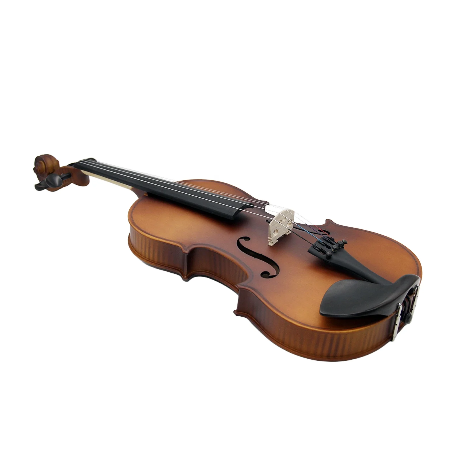 Chinese Factory Aluminum Alloy Fine Tuner Solid Spruce Hardwood Parts Solid Wood Violin with Vionlin case