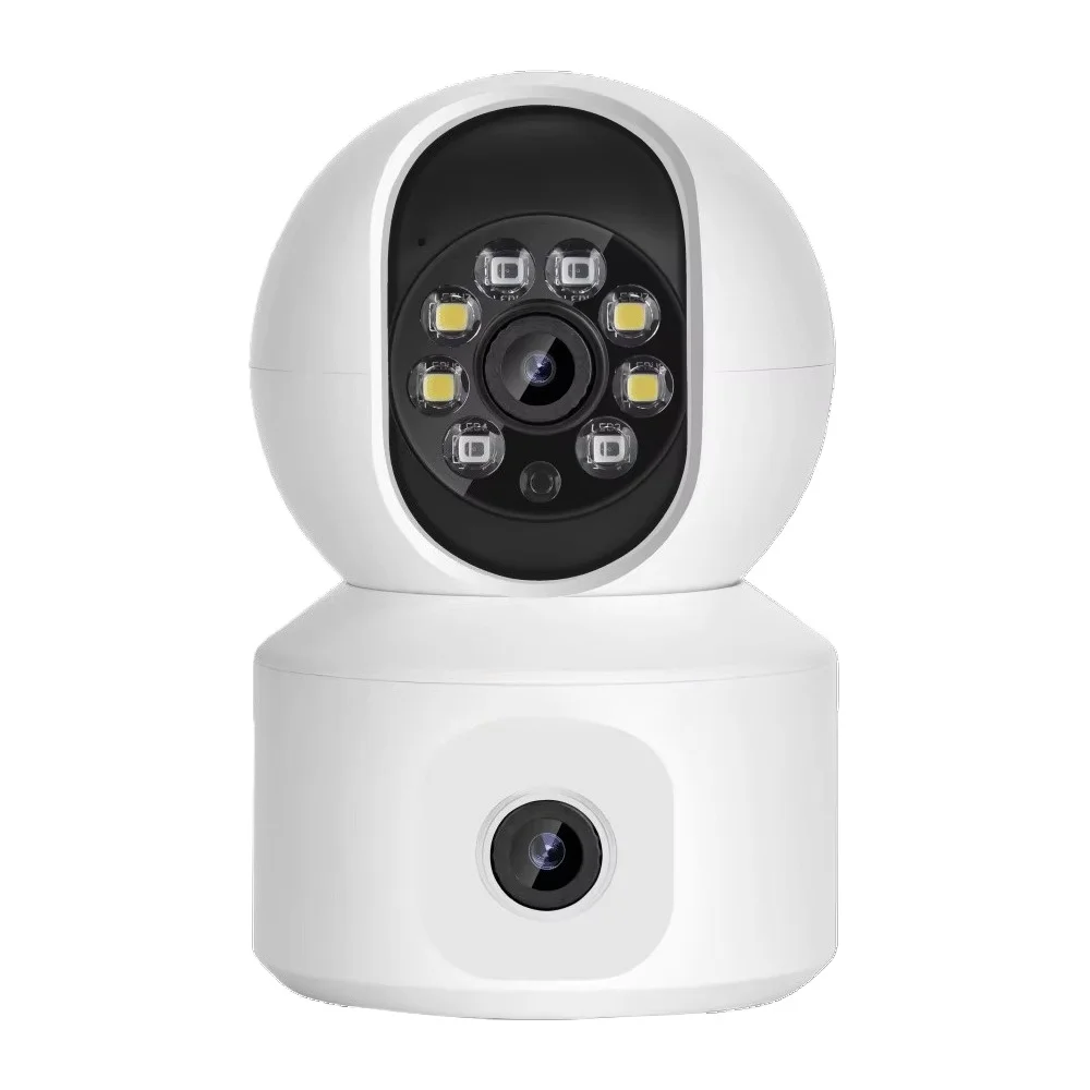 

6MP Dual Lens Baby PTZ Security Camera Network Baby Wireless Two-way Audio 4MP Dual Lens Baby Camera Security