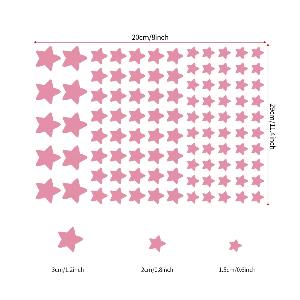 100 шт. светящиеся наклейки на стену, светящиеся в темноте наклейки со звездами, наклейки для детей, детские комнаты, красочные флуоресцентные наклейки, домашний декор