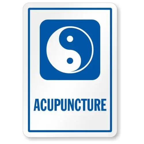 Acupuncture Taijitu Symbol Aluminum Weatherproof 8