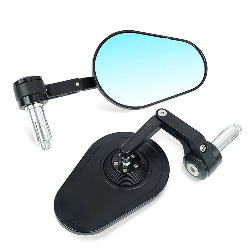 

A51K-Motorcycle Universal Rearview Mirror Foldable Adjusable Anti-Dazzle Mirror For 13Mm-14Mm Or 17Mm-19Mm Handlebar Glass