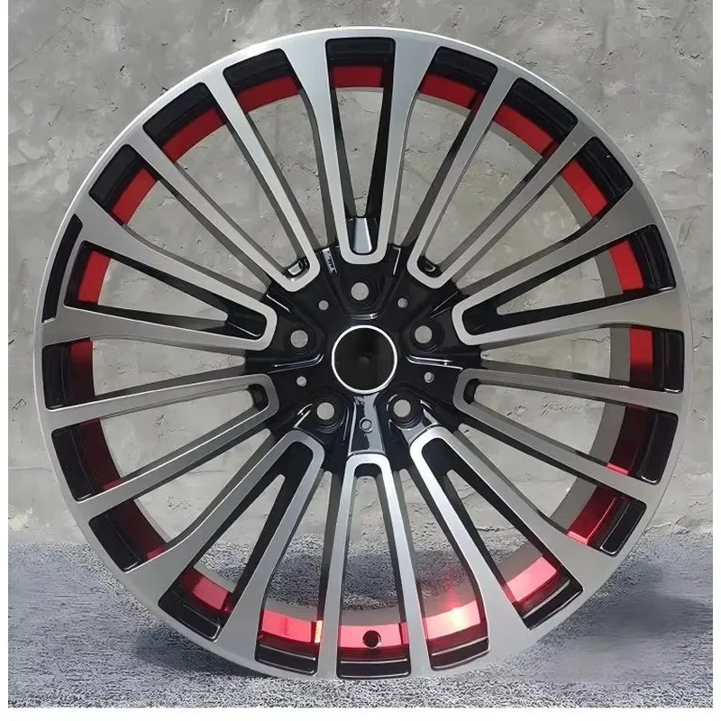 WMWMNU High Quality Aluminum Alloy Wheels Black Machined Face Multi Spoke Design 20 Inch Rims PCD 5x114.3mm ET 35mm Perfect