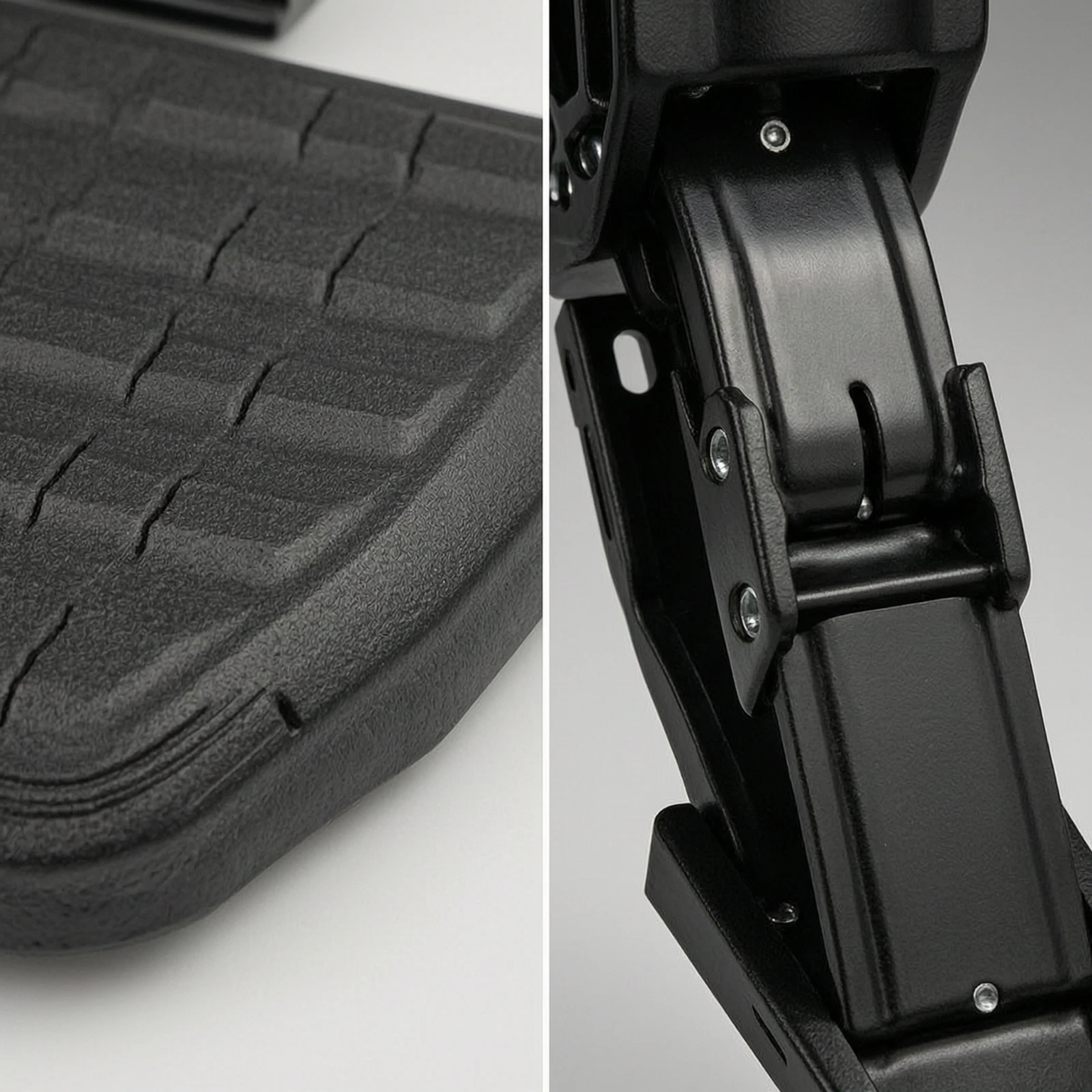Retractable Side Step Fold-Away Retractable Step Assembly Hardware Heavy-Duty Slimline for Cab Access
