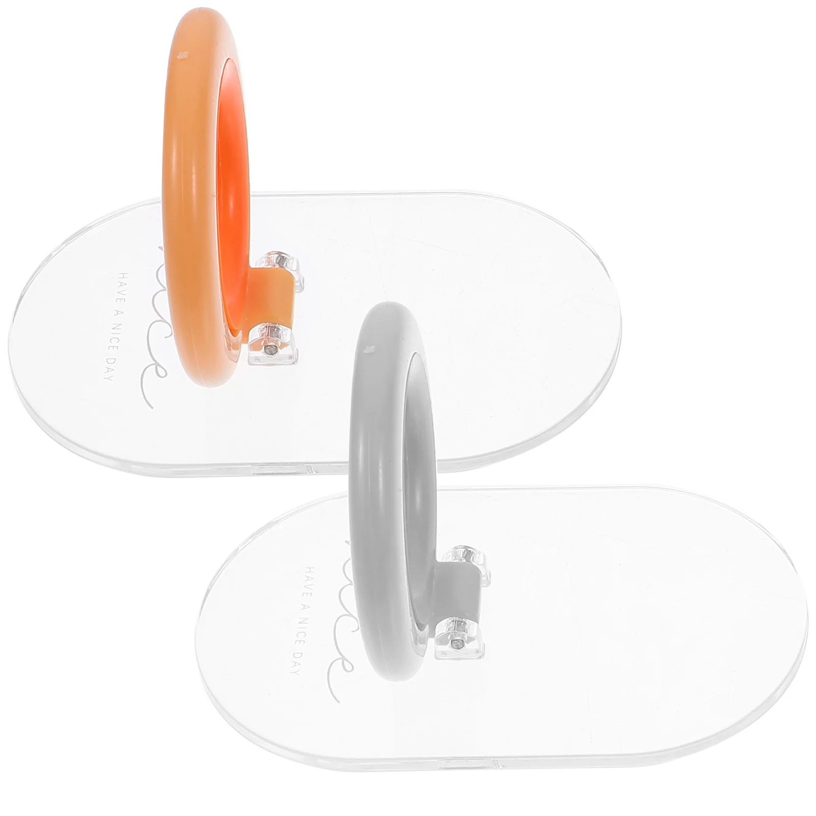 

2Pcs Toilet Seat Lifter Adhesive Handle Convenient Elderly Use Simple Design Labor Saving Healthy Life Toilet Seat Lifter