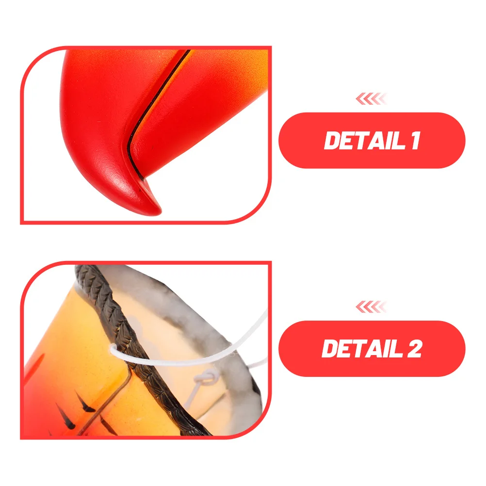 หน้ากากปากนกแก้ว 2 ชิ้น วัสดุไวนิลเหมือนจริง สำหรับงานปาร์ตี้ คอสเพลย์ การแสดง น้ำหนักเบา สวมใส่สบาย